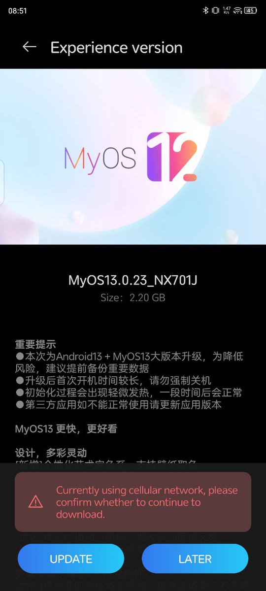 fabrizio_degni's tweet photo. It is unbelievable π³#nubia pushed out the trial version of the #MyOS13 on my #Z40Pro! π
I am really happy to check the improvement did and if any change in the camera division has been applied!
Good one @nubiasmartphone π
#zte #nubia #smartphone https://t.co/UQH1LxPb8y