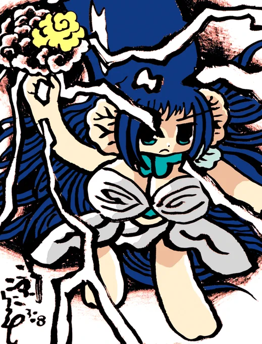 #毎日造物大女王さま 雲かみなり 