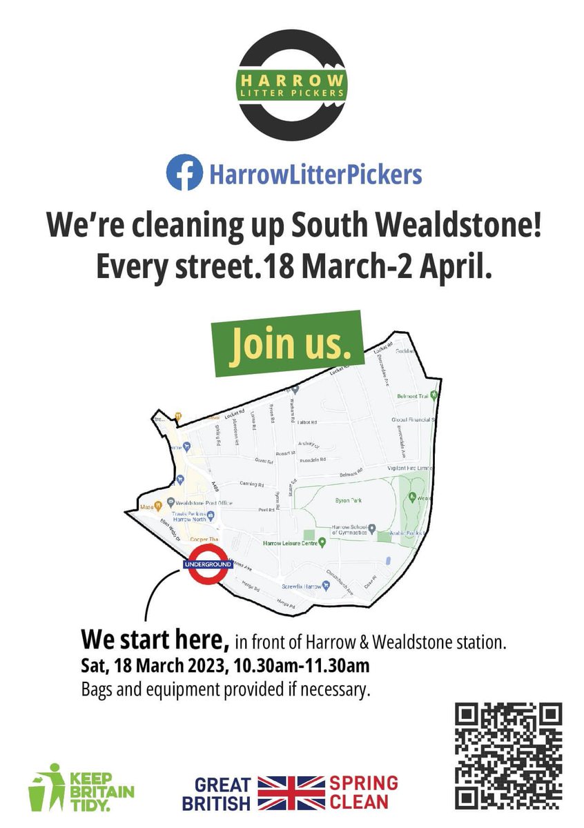 I'll be joining Harrow Litter Pickers in cleaning up every street throughout my ward Wealdstone South - starting this morning.
If you're local join us,  we're going canvassing afterwards! 🌹