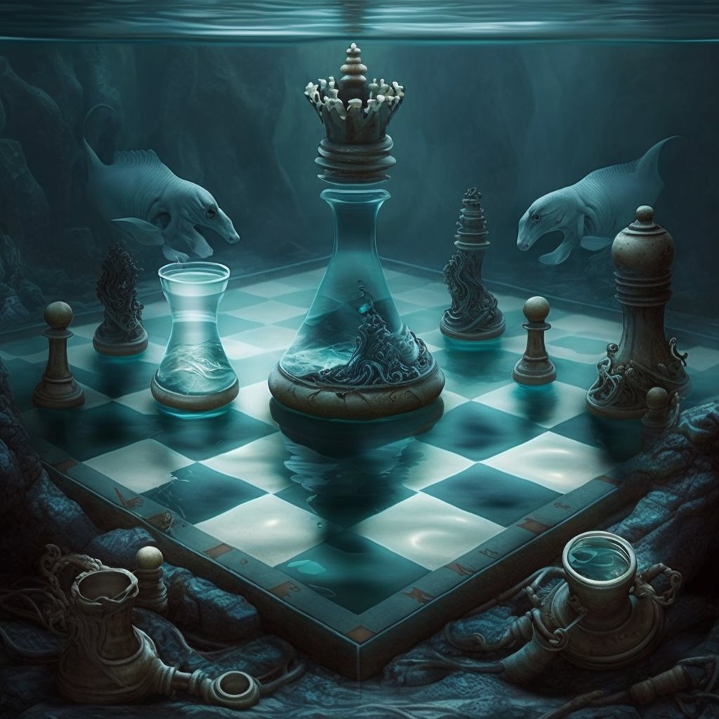Scrypergame's tweet photo. Underwater chess https://t.co/irQM1WCFN1