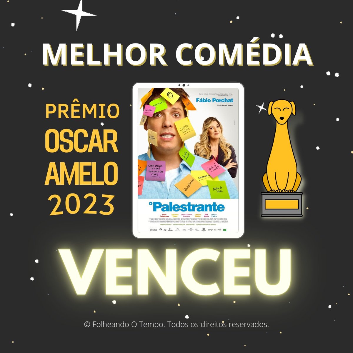 MulherTransArg's tweet photo. VENCEDOR DO OSCAR-AMELO 2023

🕺 MELHOR COMÉDIA: O Palestrante

🏆 ASSISTA AO PRÊMIO: https://t.co/qKvhn6HcE2

© Folheando O Tempo. Todos os direitos reservados.

@FabioPorchat @calabresadani @antoniotabet @PauloVieiraReal @MariaCGueiros @MiaMello

#oscaramelo #oscaramelo2023 https://t.co/5wvoCcSWjV