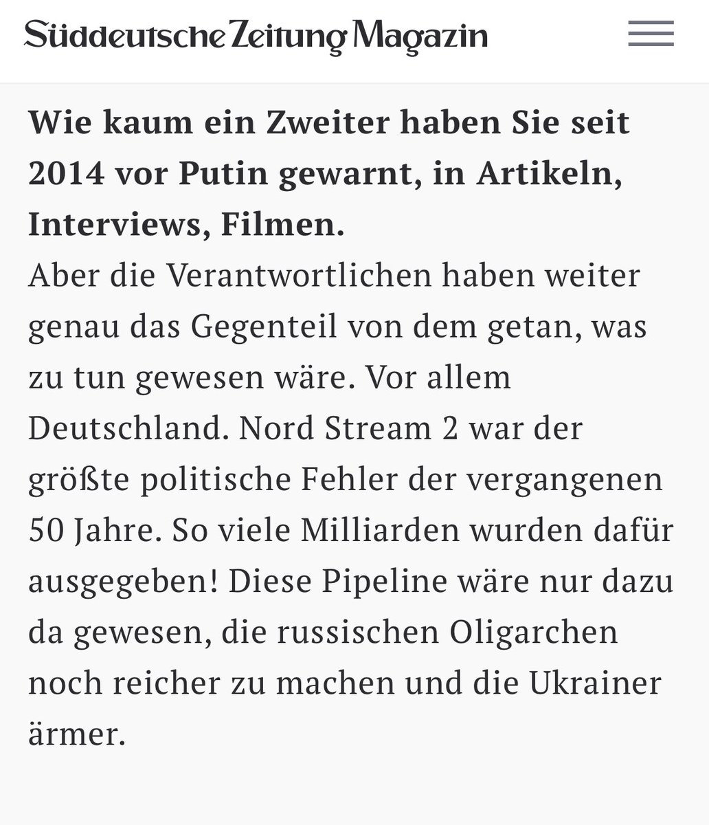 CKemfert's tweet image. „Wie kaum ein Zweiter“ habe Bernard-Henry Lévy vor Nord Stream 2 gewarnt, schreibt die @SZ.
Stimmt nicht ganz; es gab  zahlreiche Stimmen aus der Wissenschaft. #Schockwellen. #ListenToScience