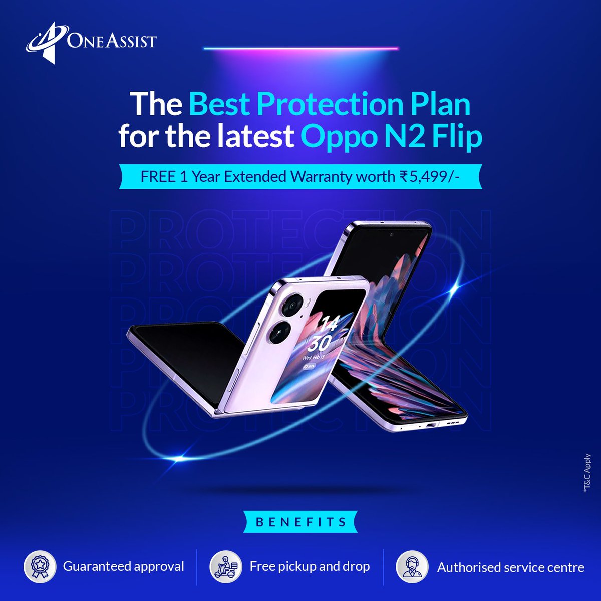 oneassist_in's tweet photo. When you can wow the world with your latest Oppo, you need to protect it well. And our Protection Plans are tailormade for this. It’s time to show off your latest gadget without worrying about money-eating damages

#Bestprotection #safety #India #MobileProtectionPlan #oppo #flip https://t.co/7OohAtJX9z