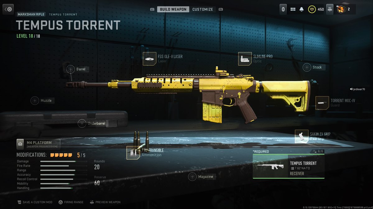 JediGamingX's tweet photo. Reached level 450 and finished leveling up the Tempus Torrent. Digging that yellow camo unlocked at level 2.
#MW2
#Multiplayer
#CaptainPrice
#tempustorrent
#allleveledup
#yellowcamo
#PS4Share https://t.co/bZBZ2alpll