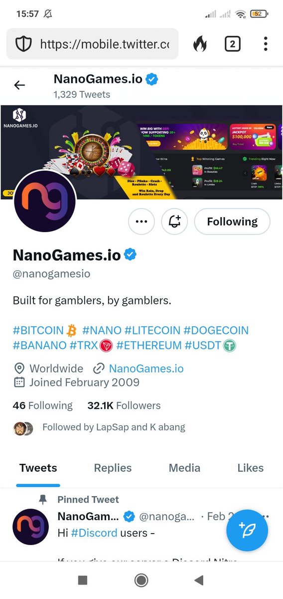 BitcoinPPP's tweet photo. @nanogamesio Join this giveaway bro
@blockchain2af @quilinPs @bang76891878 
#Giveaway #TRON #TRX https://t.co/jr5MoDgEUS