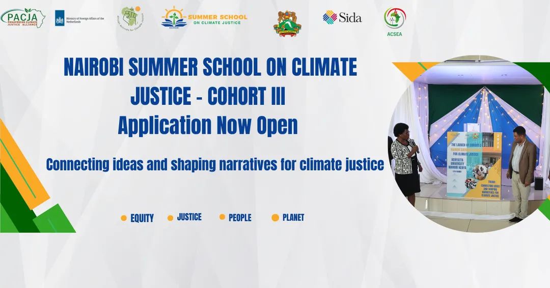 adoumfils86's tweet photo. Appel à candidature pour le #NSSCJ3 Cohort III est ouvert
Visitez le site web pour plus d'informations et postuler ↘️
https://t.co/0J3lEoOQrL
@acsea_54
@ABNJAMNSHI
@PACJA1
@Summer_School1
#YoungClimateActivists #ClimateJustice #ClimateAction https://t.co/SP29dU2C4u