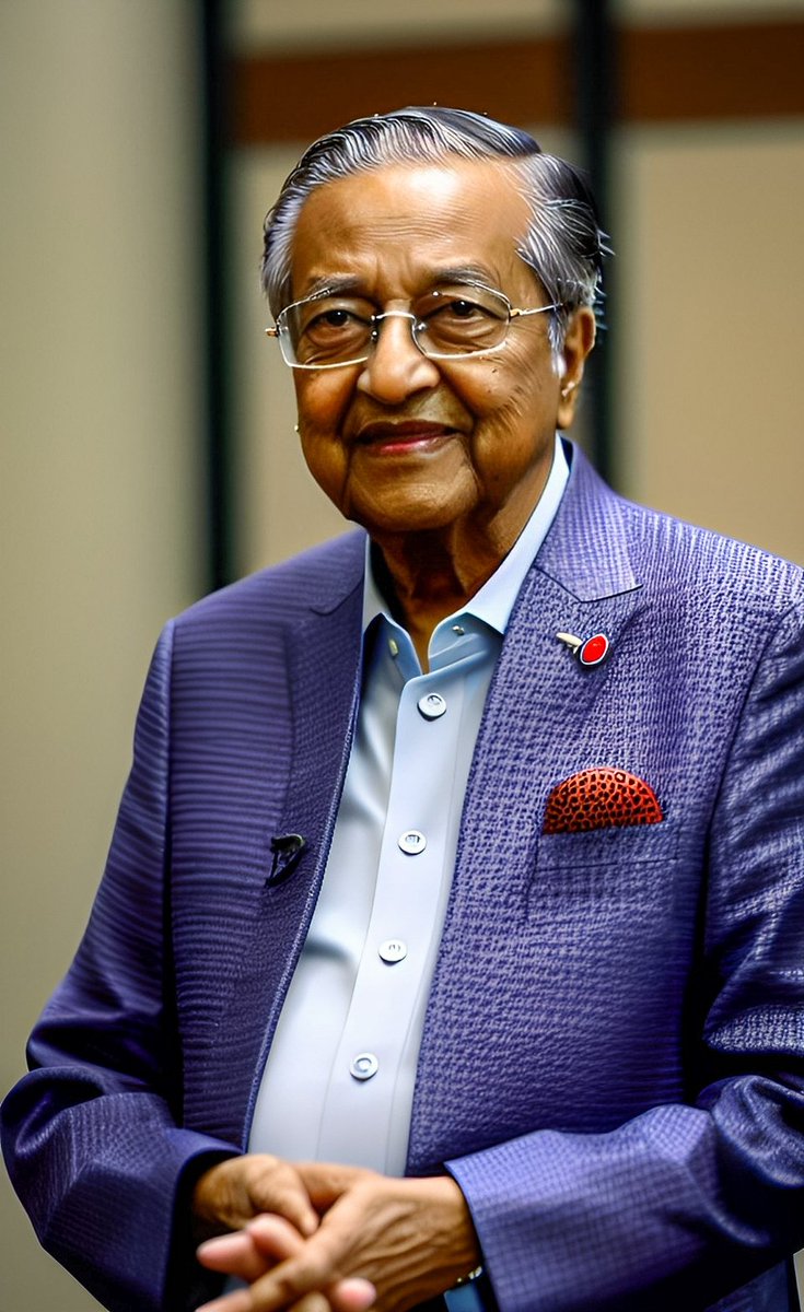 Finally manage to prompt Ai image Tun  Mahathir with combination effect filter and photoshop. <a href="/chedetofficial/">Dr Mahathir Mohamad</a>

#tunmahathir