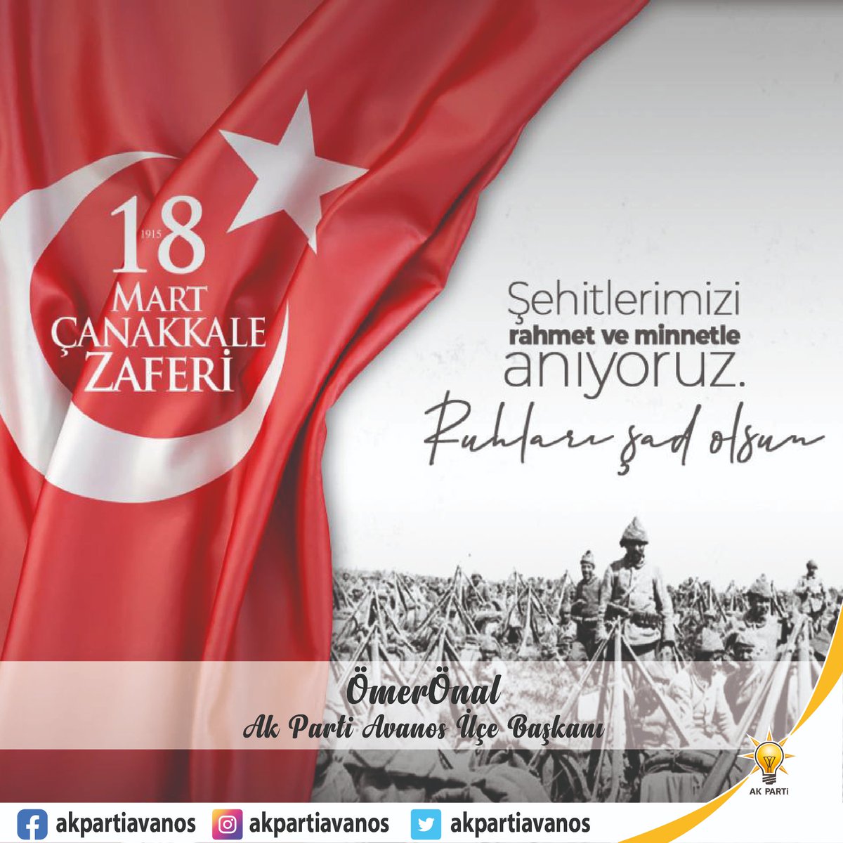 akpartiavanos's tweet photo. #18martcanakkalezaferi https://t.co/kA7LXugNkY
