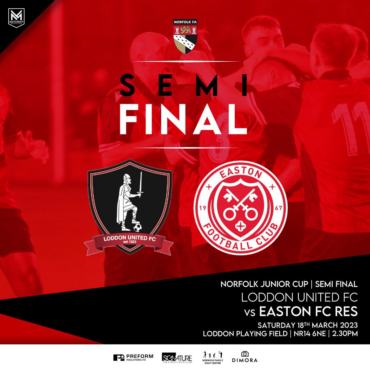 eastonfc's tweet photo. Here we go then.

A huge day for the Reserves as they look to secure a visit to Carrow Road. 

Massive underdogs but there’s always a chance…. Right? ❤️🖤 https://t.co/VBfEzQWpdC