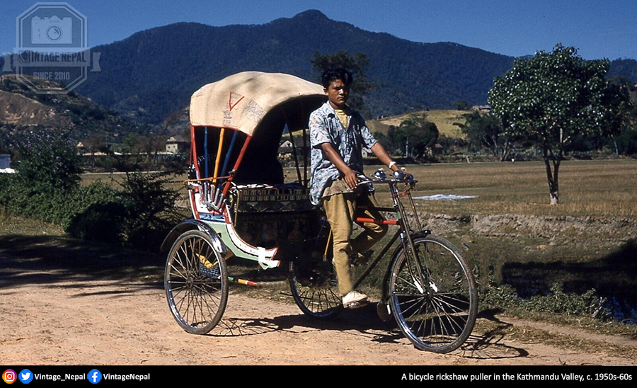 Vintage Nepal - इतिहासमा नेपाल (@vintage_nepal) on Twitter photo A bicycle rickshaw puller in the Kathmandu Valley.
c. 1950s-60s <a href="/Vintage_Nepal/">Vintage Nepal - इतिहासमा नेपाल</a> A bicycle rickshaw puller in the Kathmandu Valley.
c. 1950s-60s <a href="/Vintage_Nepal/">Vintage Nepal - इतिहासमा नेपाल</a>