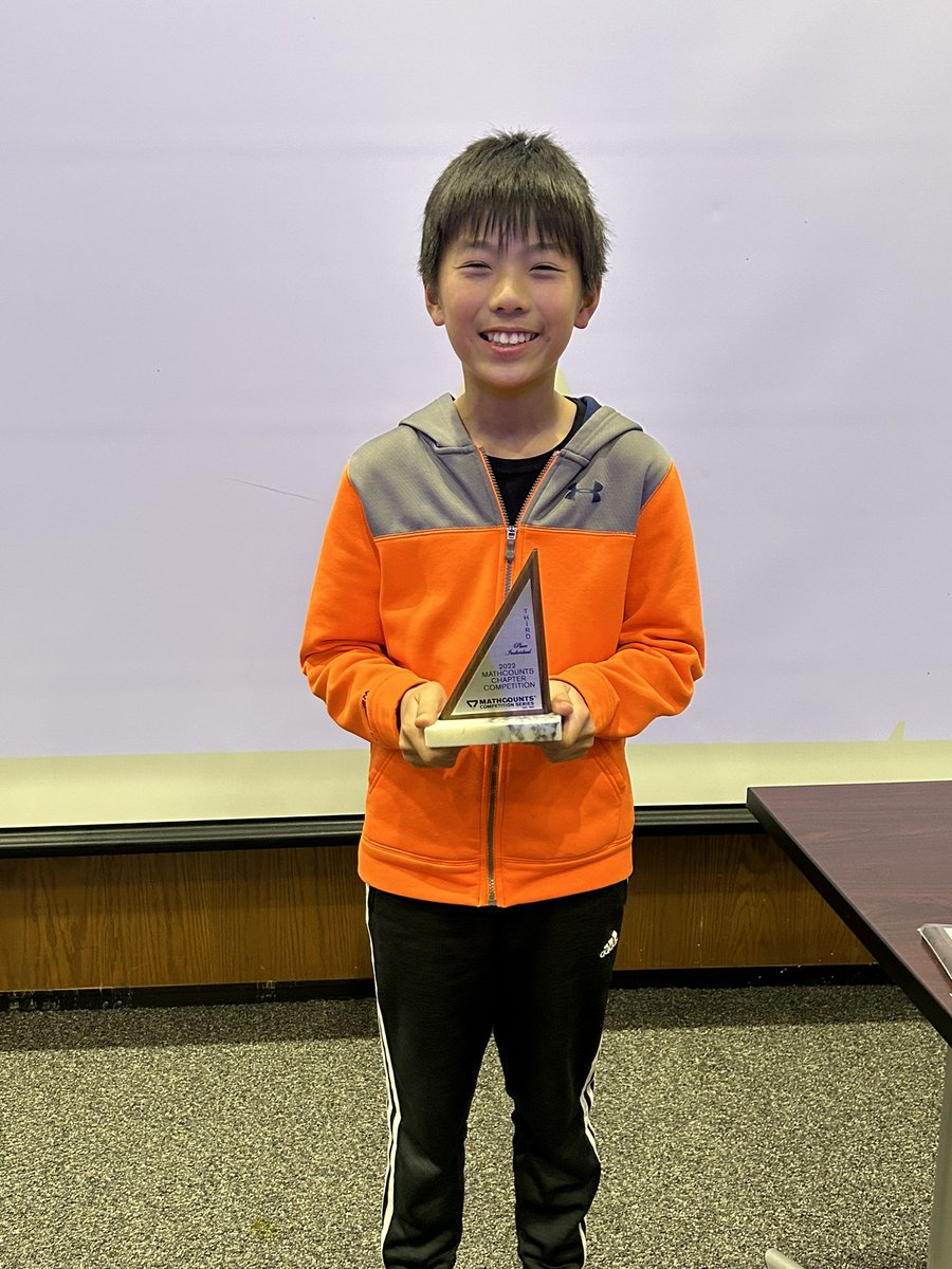 Good luck today at the Mathcounts STATE competition, Cody! We are so proud of you for qualifying in 1 of only 4 individual spots from the DFW chapter competition! #eiswegrow <a href="/EubanksDragons/">Eubanks Intermediate</a> #mathcounts23 #eisfamily