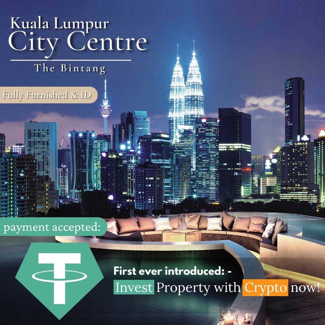 leookoo's tweet photo. “Can we invest PROPERTY with our CRYPTO?”

Yes you CAN! Introducing you - KLCC | New Luxury Residences
🪙Cryptocurrency payment is ACCEPTED! PM for more details.

#crypto #Cryptocurency #cryptomalaysia #Crypto #CryptoTwitter #investwithcrypto #malaysiaproperty #klcc https://t.co/AMtt8pGQuH