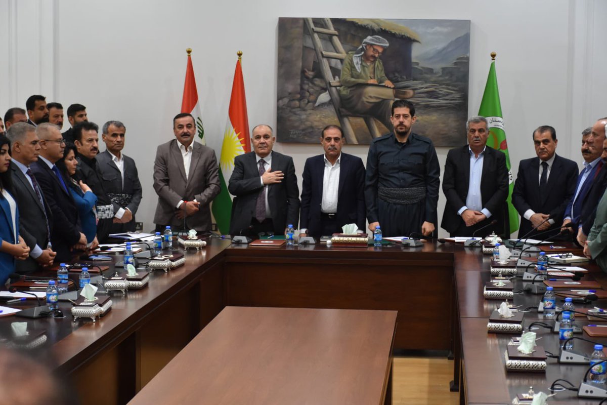 DrMajeedjamil's tweet photo. In the presence of, Rizgar Ali, the administrator of the PUK political bureau, Buran Saeedsofi, Saadi Ahmad pira, and Shalaw Kosrat , members of the PUK political bureau, we held a meeting with the administration of Erbil's 3rd center at the erbil political bureau headquarters https://t.co/9TAYVqnqDQ