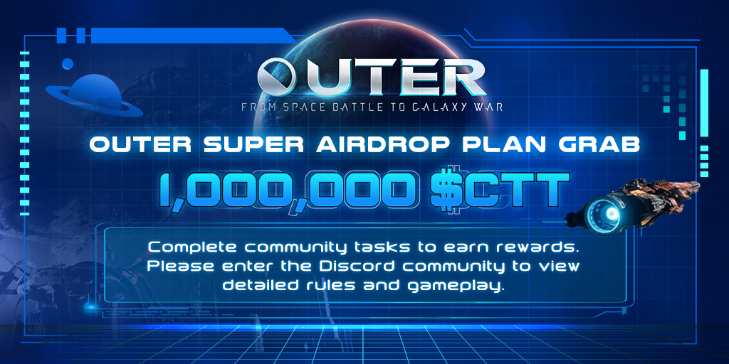 Crystal Fun (@playcrystalfun) on Twitter photo OUTER Super #Airdrop Plan🚀🚀
💰1,000,000 $CTT for you all❗️❗️
📅March 18th 9am - March 31st 9am (UTC)
🧑🤝🧑discord.com/invite/XBBrUn5…
Detail👇
mirror.xyz/0x1eDad114A162…
Prize pool is provided by <a href="/0x_CrystalLabs/">Crystal Studio</a> OUTER Super #Airdrop Plan🚀🚀
💰1,000,000 $CTT for you all❗️❗️
📅March 18th 9am - March 31st 9am (UTC)
🧑🤝🧑discord.com/invite/XBBrUn5…
Detail👇
mirror.xyz/0x1eDad114A162…
Prize pool is provided by <a href="/0x_CrystalLabs/">Crystal Studio</a>