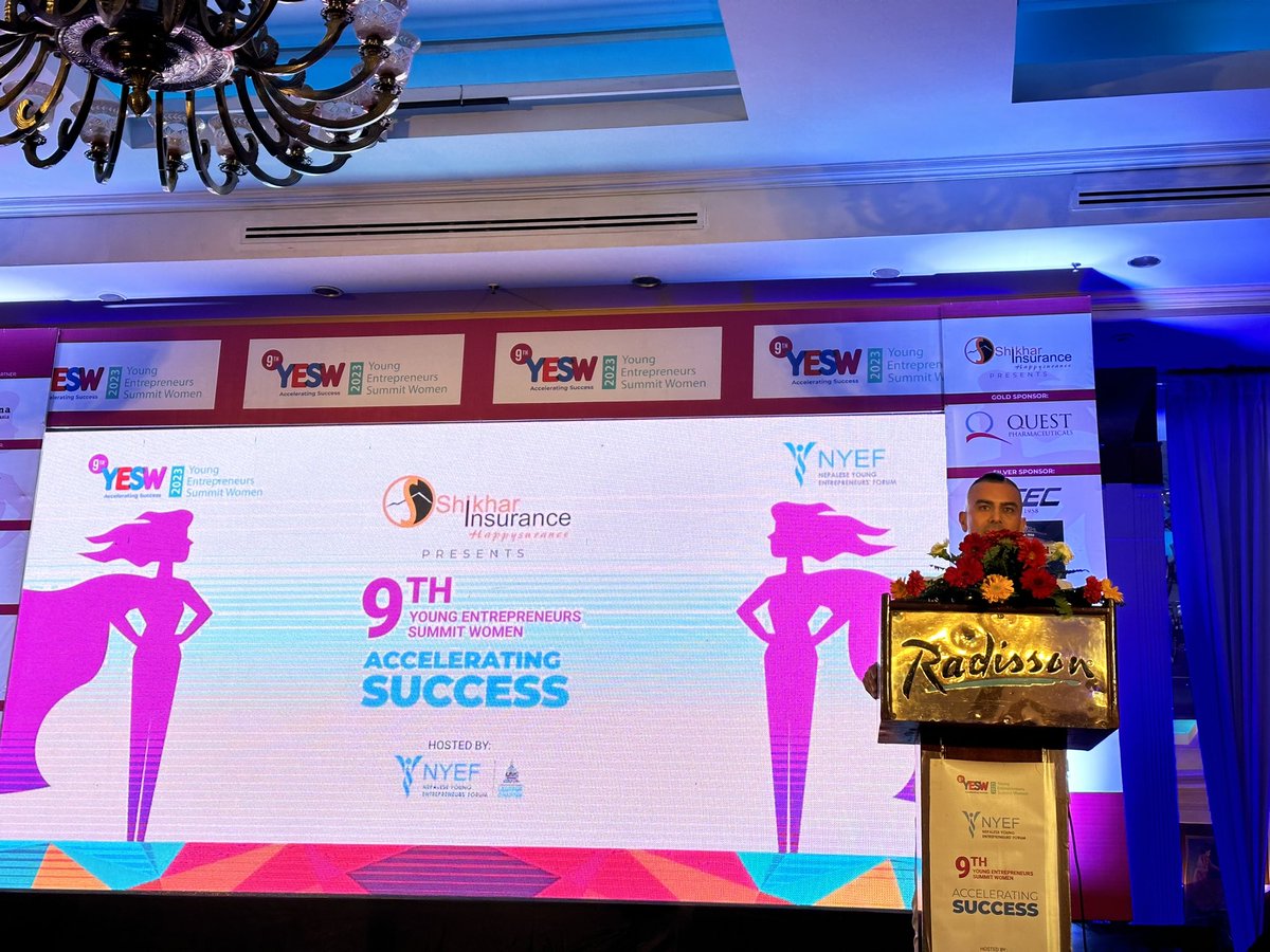 iamkushal's tweet photo. NYEF Young Entrepreneurs Summit Women (YESW 2023) happening now. Celebrating women entrepreneurship #nyef #yesw #young #Entrepreneur #women. #Nepal https://t.co/qZOgSj9ToO