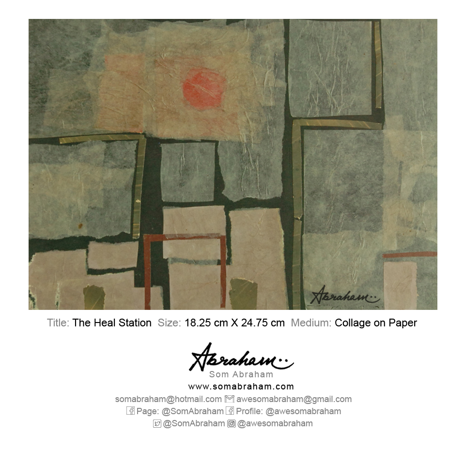 SomAbraham's tweet photo. Each and every piece of art around you, is either feeding disease or fighting it

The Heal Station (18.25 cm X 24.75 cm) Collage on Paper by @SomAbraham
https://t.co/pKofbmFEhX 

#collage #contemporaryart #artasmedicine #artismedicine #kolkata #india #art #artist #somabraham https://t.co/bPG8UAvYyd