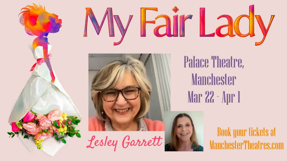 In Conversation with LESLEY GARRETT discussing My Fair Lady at the Palace Theatre, Manchester manchestertheatres.com/news/in-conver… @garrettsgossip @MyFairLadyUK @PalaceAndOpera @KasRyder