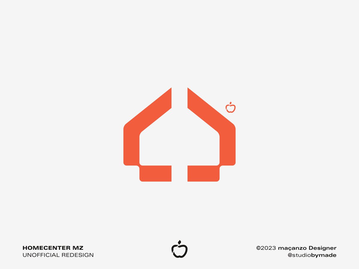 StudiobyMADE's tweet photo. (Unofficial) HomeCenter MZ Redesign
The challenge was to put the home at the center as a negative to symbolize a big empty room ready to be furnished.
© 2023 maçanzo Designer
#logodesign #branding #maçanzo #studiobyMADE #byMADE https://t.co/UrbNi8ud0s