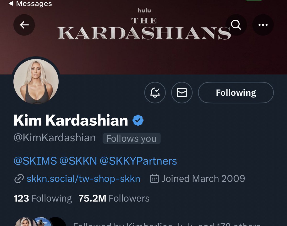 bound2kimk's tweet image. THE KIM KARDASHIAN FOLLOWS ME !!!!! SUCH AN UNREAL FEELING