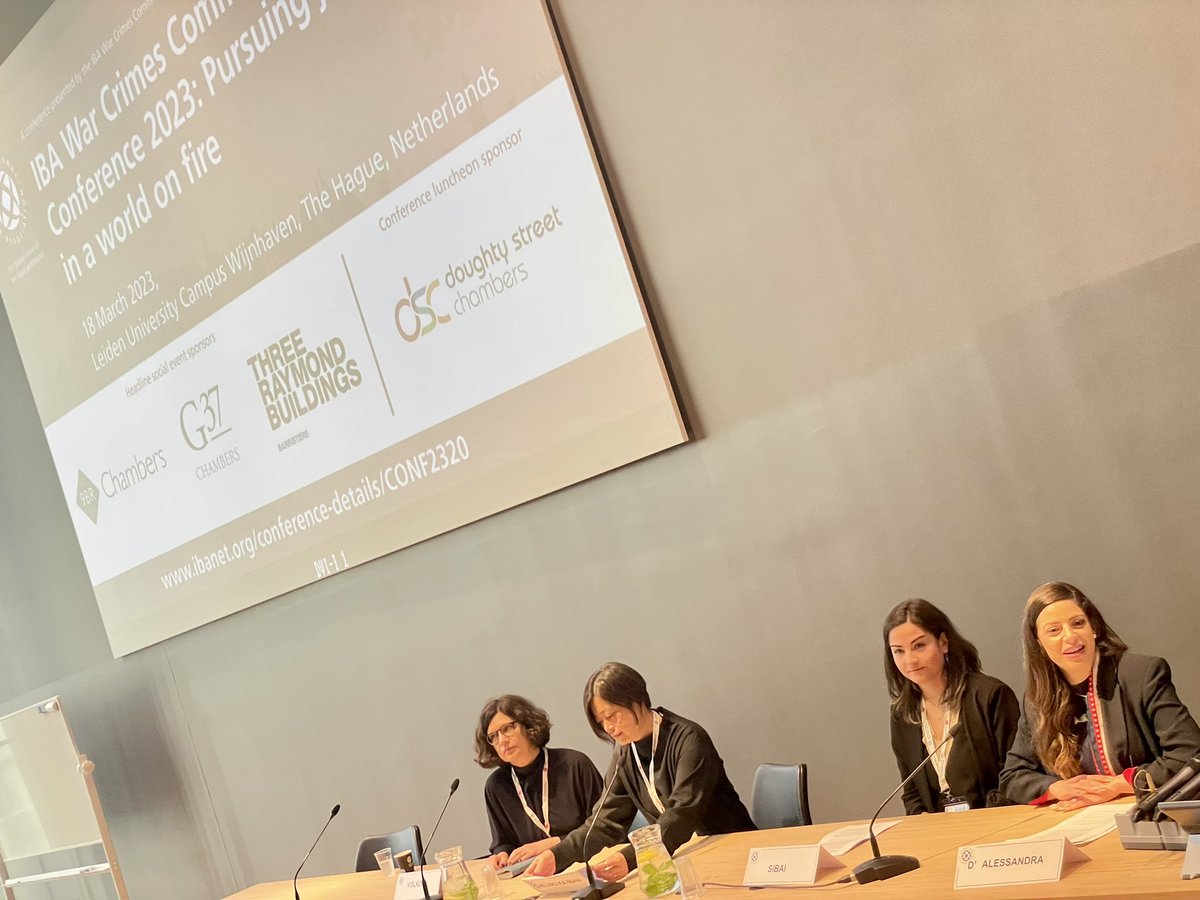 onlyresearchnow's tweet photo. Thrilled to be at the #IBACrime #WarCrimes Committee conference, with a packed schedule of strong speakers, including *many* powerful women. Congrats to the organizers for massive change from the all male panels of a few years ago! looking forward to an insightful day! @IBAevents https://t.co/OcuCvvaTJ8