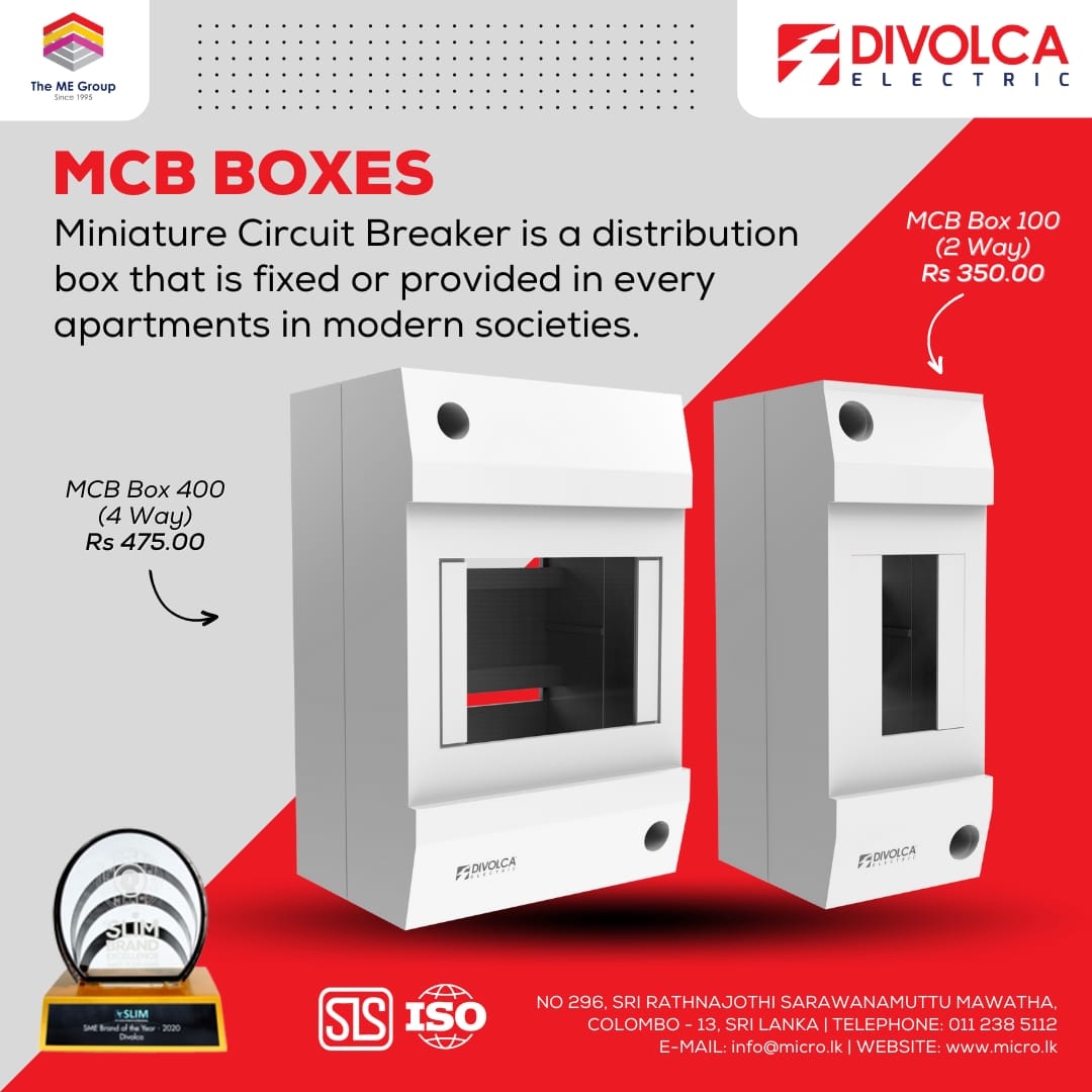 divolcalk's tweet photo. MCB Boxes - Distribution box that is fixed or provided in every apartments in modern societies. 

MCB Box 400 (4 Way) &amp; MCB Box 100 (2 Way) 

For more details: https://t.co/A0lrCj8heb | info@micro.lk | 296, Sri Rathnajothi Sarawanamuttu Mawatha, Colombo 13. Sri Lanka.

#Divolca https://t.co/Pffiov4Bk1