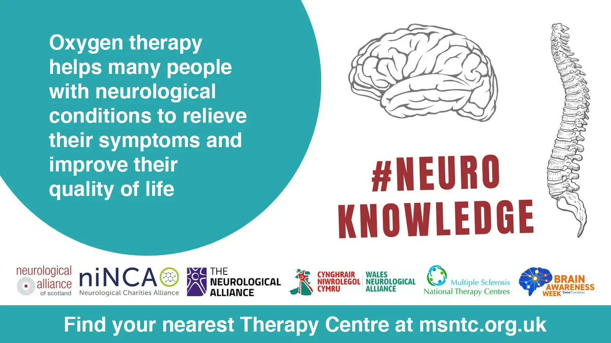 NeuroTherapyNet's tweet image. Oxygen therapy involves breathing increased levels of oxygen at higher than normal atmospheric pressure to stimulate and accelerate healing. Learn more at msntc.org.uk #BrainAwarenessWeek #NeuroKnowledge #HBOT #MS @NeuroAlScotland @niNCA @NeuroAlliance…