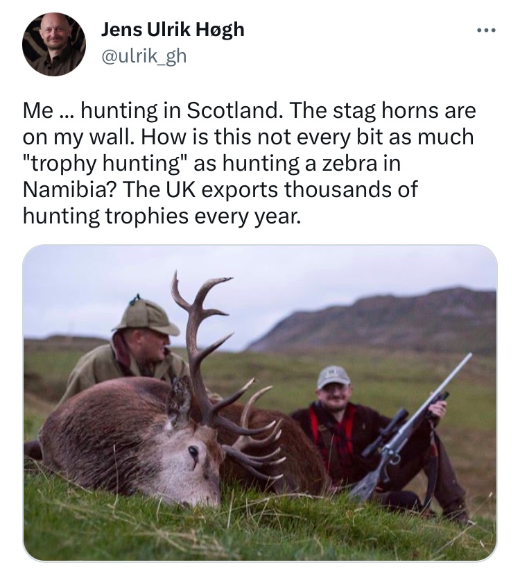 DrHWeb's tweet photo. So, for reasons our MPs will have to explain, we have established new levels of hypocrisy in the long history of British exceptionalism, at huge risk to conservation and communities in countries where conservation is funded by hunting.

Banned👇                   Just fine👇 https://t.co/i9gNplZCF2