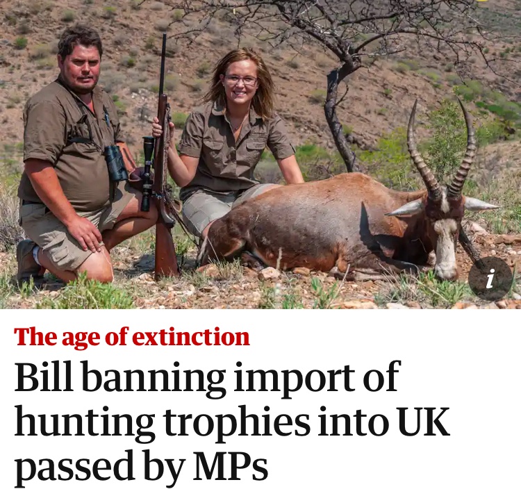 DrHWeb's tweet photo. So, for reasons our MPs will have to explain, we have established new levels of hypocrisy in the long history of British exceptionalism, at huge risk to conservation and communities in countries where conservation is funded by hunting.

Banned👇                   Just fine👇 https://t.co/i9gNplZCF2