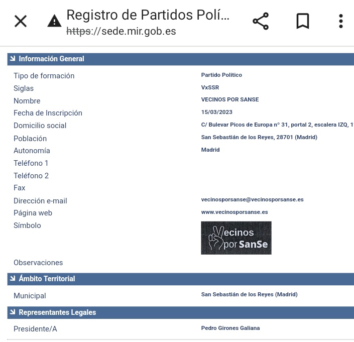 Bueno, pues ya sabemos el nombre con el que Perdiguero &amp; Cia van a intentar escapar de la debacle de Ciudadanos en #Sanse. Después de PP y CS ahora quiere sumarse al carro de "Vecinos por ..." para conseguir estar 20 años en el sillón...