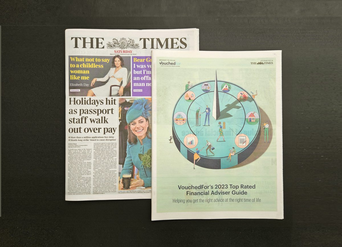 Congratulations to all advisers who qualified for our 2023 Top Rated Financial Adviser Guide, distributed in The Times today. Their excellent, recent feedback from 39,000+ clients is a powerful reminder of the value of great advice. #TopRatedGuide #FinancialAdvisers <a href="/thetimes/">The Times and The Sunday Times</a>