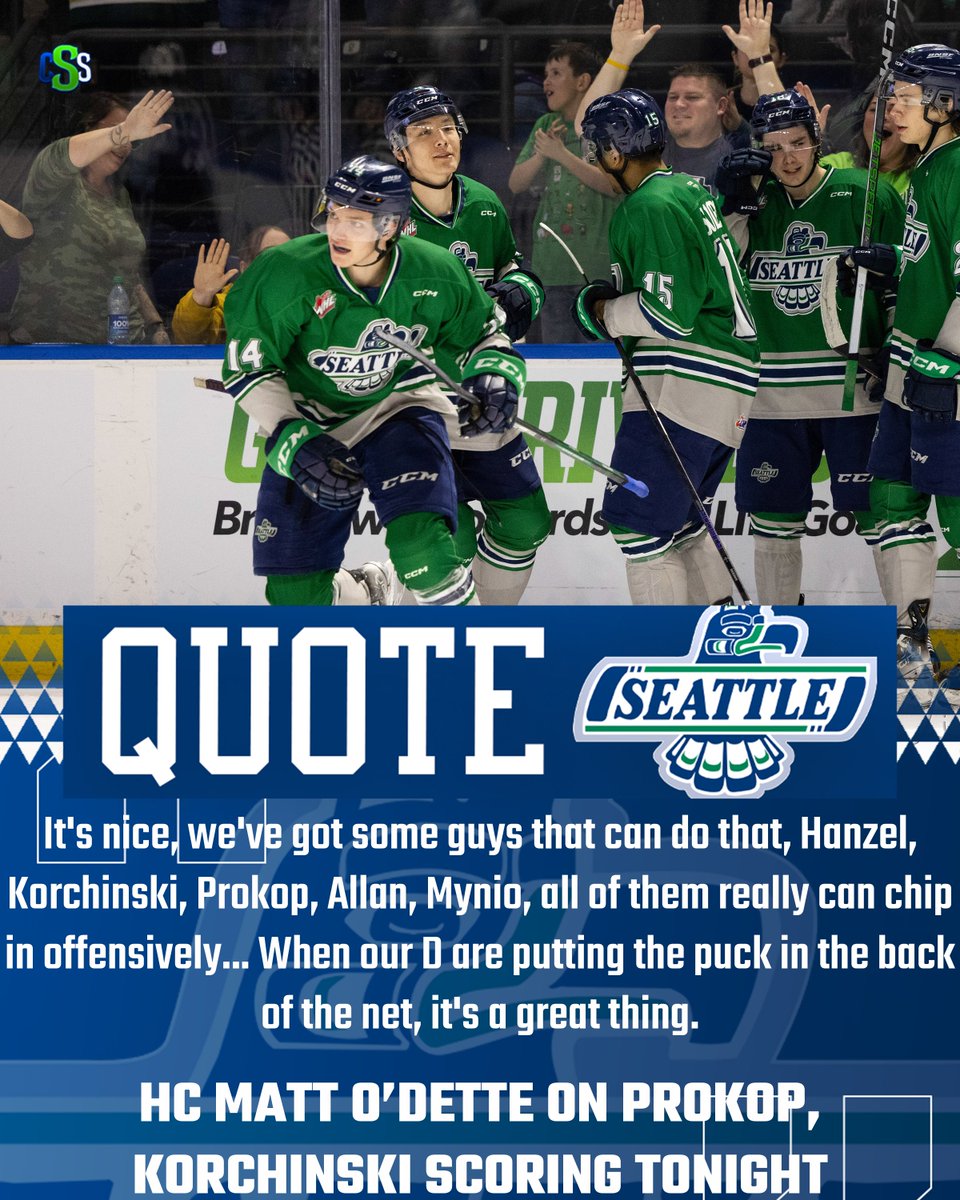 CSS_Futures's tweet photo. Here are some postgame quotes from Luke Prokop, Dylan Guenther, and HC Matt O'Dette following last night's @SeattleTbirds win
Photos by @wolter_liz
#BestInTheWest #SeattleThunderbirds #Thunderbirds #WHL #PDXWinterhawks #PortlandWinterhawks #LukeProkop #DylanGuenther https://t.co/88VKnxIH8F