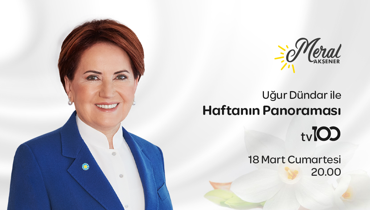 🗓️ 18 Mart Cumartesi (bugün)
🕗 20:00’de
📺 TV100 ekranlarında Uğur Dündar'ın sorularını yanıtlayacağım.

Devletimizin yeniden inşası için ihtiyacımız olan yeni başlangıca, milletimizin mücadele ettiği sorunlara ve gündeme dair konu başlıklarını konuşacağız.