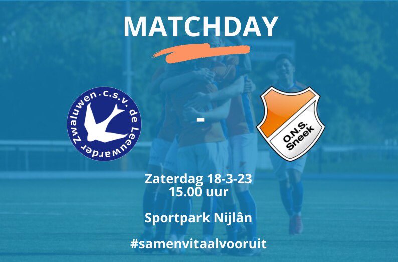 ONSSneek's tweet photo. MATCHDAY π @LwdZwaluwen! #leeons https://t.co/kPnpQ3Ljhs