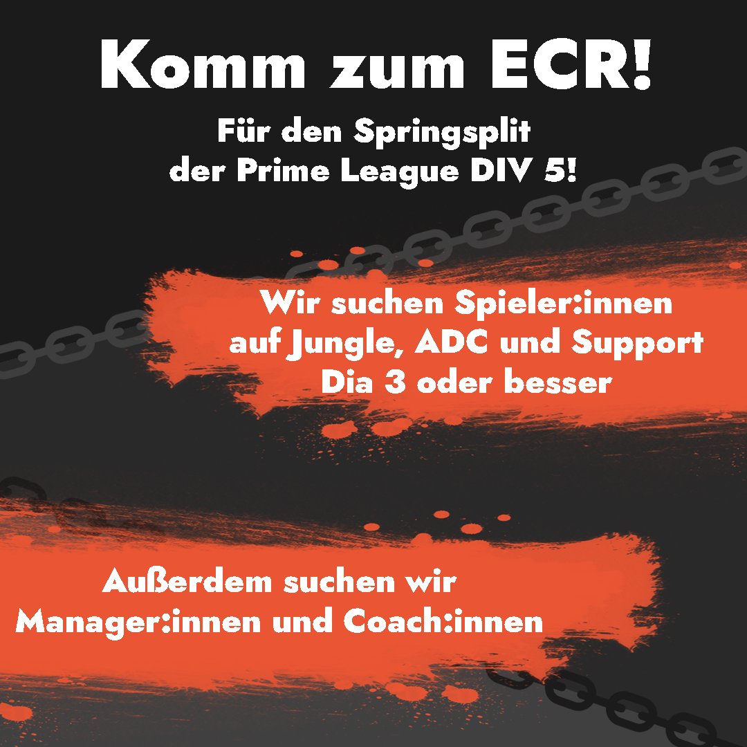 ECRuhr's tweet photo. In den nächsten Monaten gibt es ein klares Ziel: Wiederaufstieg! 
Dafür suchen wir erneut ein starkes Team!
Bei Fragen wendet euch bitte an @Akamask_ 

Bewerbungen: https://t.co/oJS01odI6z https://t.co/Tw0vgwHmLG