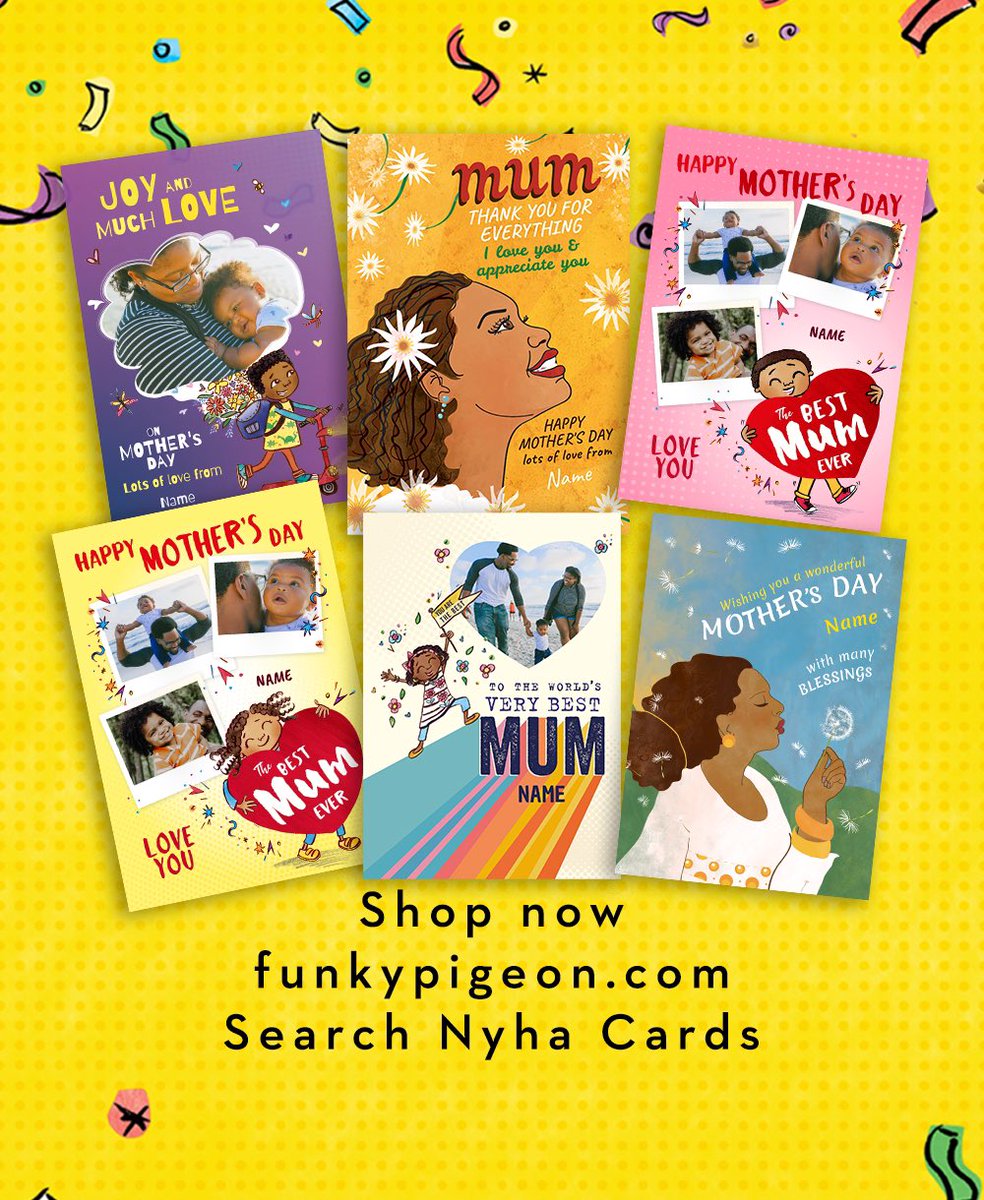 Left #MothersDay gifts and card buying to the last minute? Still time to order today from @Thefunkypigeon funkypigeon.com/?query=Nyha%25… and used tracked delivery options 👍🏾#greetingcards #mothersdaycards #onlineshopping #mum #RepresentationMatters #blackparent