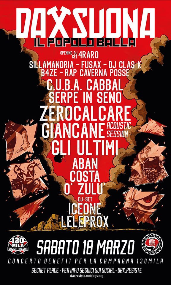OffTopic_lab's tweet photo. 📢 18 marzo, h14.30 p.le Loreto #Milano: corteo nazionale antifascista e anticapitalista. Con #Dax, Fausto, Iaio, #Orso e tuttə lə cadutə delle vecchie e nuove resistenze. Noi saremo nello spezzone Antifascismo e Mutualismo.
🌹Viva Dax libero e ribelle https://t.co/eiMJexcaAi