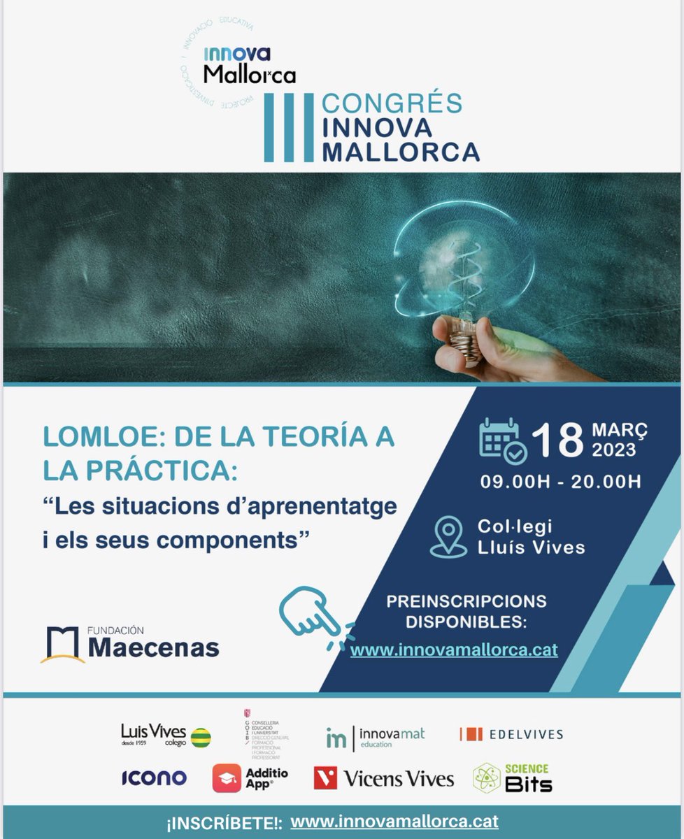 Carregant piles!!! <a href="/MallorcaInnova/">Innova Mallorca</a> <a href="/MaecenasEyC/">Maecenas Educación</a> <a href="/innovacionmec/">Innovacion Maecenas</a>
