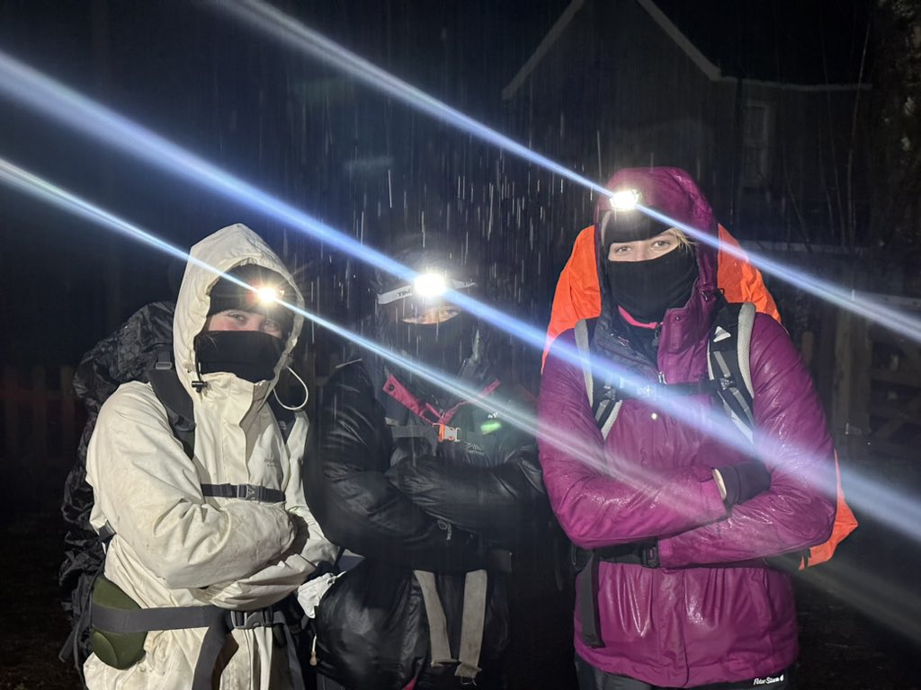 Getting ready for night nav training last night