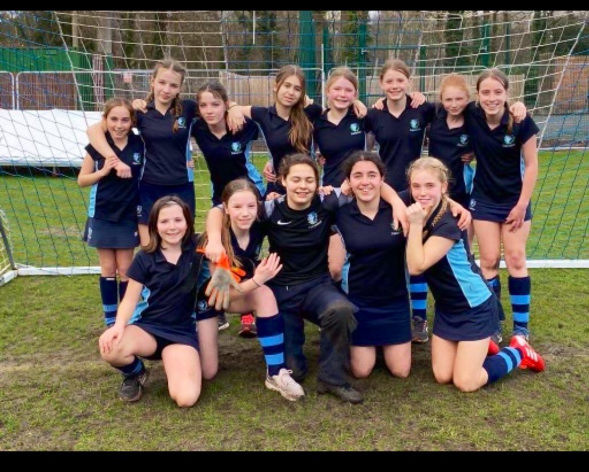 FfleetSport's tweet image. After a nerve wracking afternoon the 1st XI Girls’ have progressed through to the next round of the @sistersnsport National Football Cup. Great to have so many pupils and staff out supporting in the sunshine.