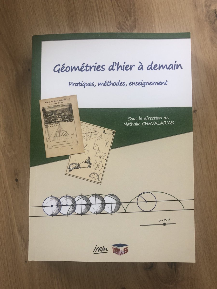 Au courrier ce matin! Merci @NC_lp2i. Très beau livre avec une très belle mise en page. Bravo!!! <a href="/IREM_S_Poitiers/">IREM&S de Poitiers</a> #histoiredesmaths