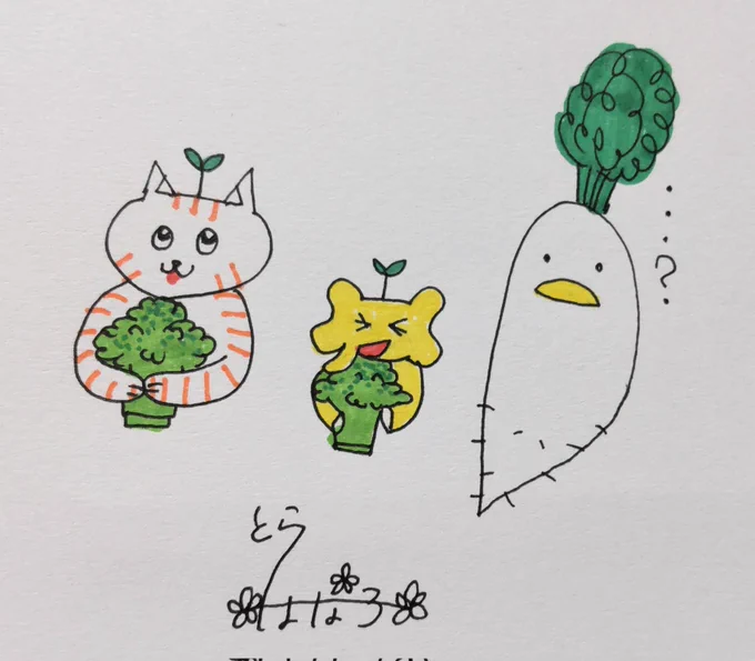  アナログイラスト描いてます、「とら はな子」と言います!!よろしくお願いします!!ことら、ニワちゃん、ぞうたんと言うキャラを、主に描いてます〜!!見た人が楽しくなるようなイラスト目指してます〜!! 