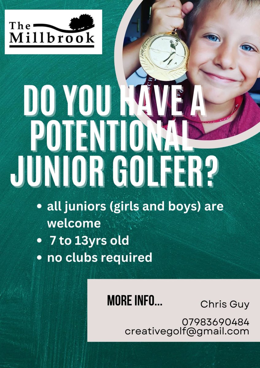 Is there a budding Tiger Woods in your house?? #MillbrookGC #Golf