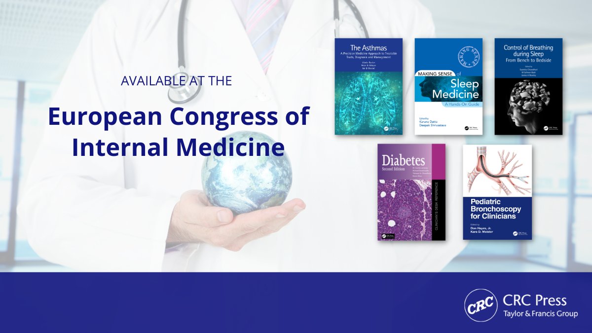 CRC Press Medical (@crc_medical) on Twitter photo The <a href="/WisepressBooks/">Wisepress Books</a> stand at #ECIM2023 has great CRC Press Medical books.
Including endocrinological guide 'Diabetes: Clinician's Desk Reference', and 'Control of Breathing during Sleep', which transforms complex concepts about ventilation into understandable language.
<a href="/EFIM_EU/">EFIM - European Federation of Internal Medicine</a> The <a href="/WisepressBooks/">Wisepress Books</a> stand at #ECIM2023 has great CRC Press Medical books.
Including endocrinological guide 'Diabetes: Clinician's Desk Reference', and 'Control of Breathing during Sleep', which transforms complex concepts about ventilation into understandable language.
<a href="/EFIM_EU/">EFIM - European Federation of Internal Medicine</a>