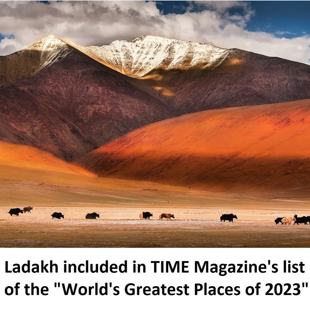 Congratulations Ladakh for this beautiful feat...
.
Hope we keep it clean and pristine.
#timemagazine #topplaces #ladakh #trending #beautifulplaces