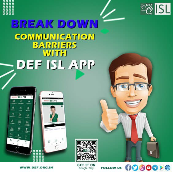 deafenabled's tweet image. Overcoming the barrier to effective communication with the help of DEF- ISL. Download the app now to develop your communication skills.

Play Store link:- play.google.com/store/apps/det…

#deafenabledfoundation #DEFISL #app #download #communication #skills #barrier #effective #develop