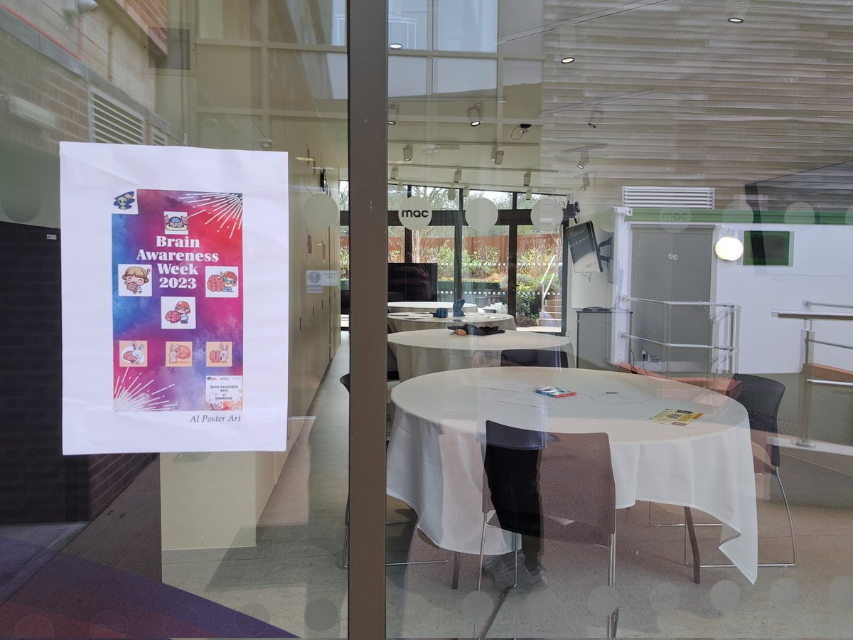 SyanahWynn's tweet photo. We are getting ready for the @TheCHBH #UoBBAW event @mac_birmingham today for #BrainAwarenessWeek ! https://t.co/NO5566qbol