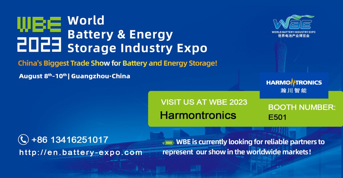 WBE_EXPO's tweet photo. Harmontronics will showcase their state-of-the-art factory #automationsolutions for battery manufacturing at 2023 World Battery &amp; Energy Storage Expo this Aug. in Guangzhou, China!

Find them on booth: E501 https://t.co/BUPa27cLjw