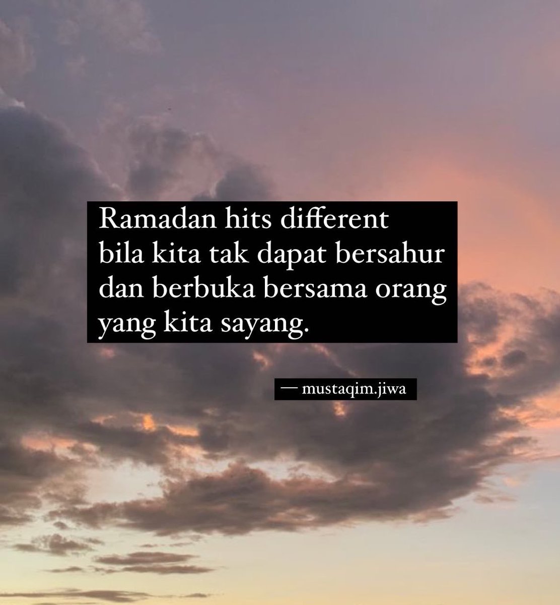 MustaqimJiwa's tweet photo. Ramadhan hits different without them. https://t.co/TZfH8cPLYs