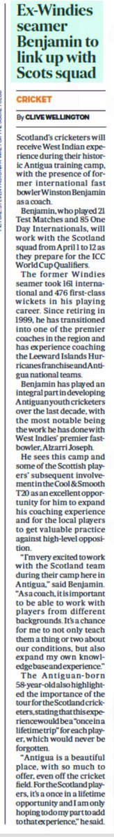 ScottyCricket's tweet photo. #WinstonBenjamin @windiescricket joins @CricketScotland @Berrington44 @TheScottishCA @KenGodsman https://t.co/G37FnTliYk