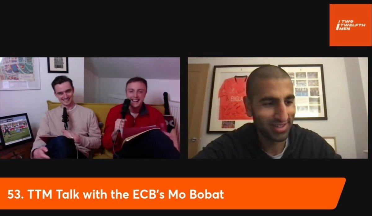 The Two Twelfth Men were absolutely thrilled to welcome ECB Performance Director - Mo Bobat, onto the show this week, a must listen for any England Cricket fan. Get it on Spotify below and on YouTube. Clips to follow #CricketTwitter
